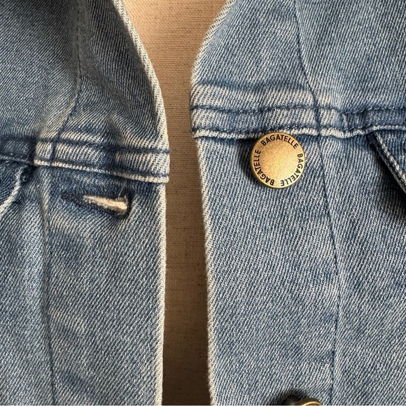 NWT Bagatelle Blue Denim Jacket with Gray Hood - Picture 5 of 10